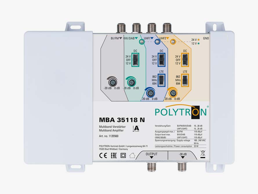 POLYTRON Multibandverstärker MBA 35118 N