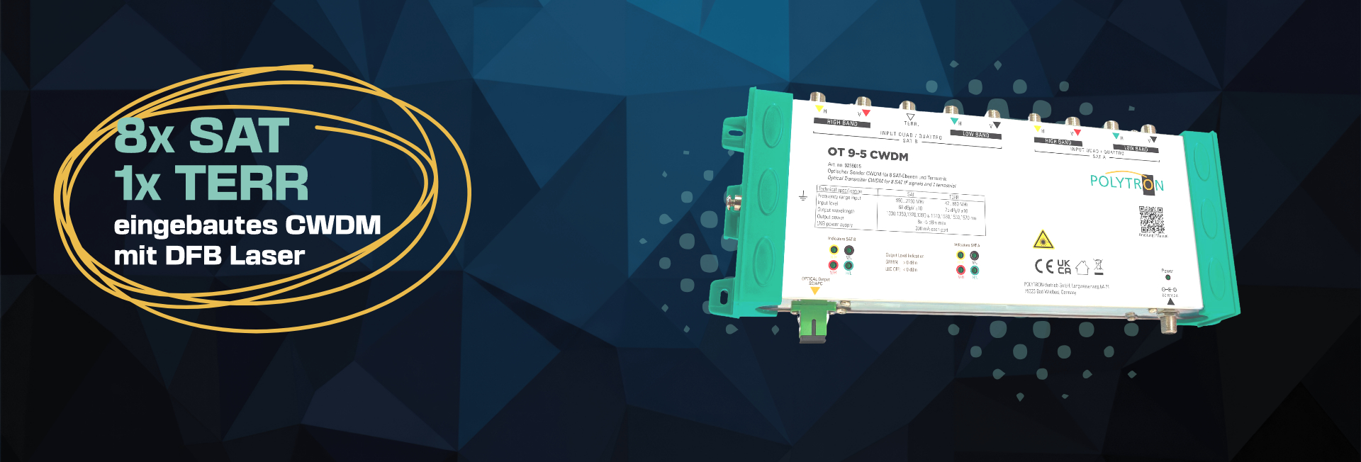 Optischer Sender OT 9-5 CWDM