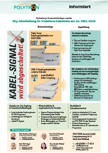 Sky Abschaltung im Vodafone-Kabelnetz 2026